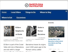 Tablet Screenshot of barcelonanavigator.com